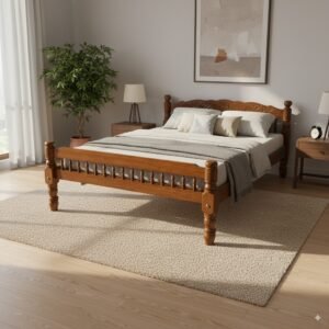 Low Step Classic Teak Cot