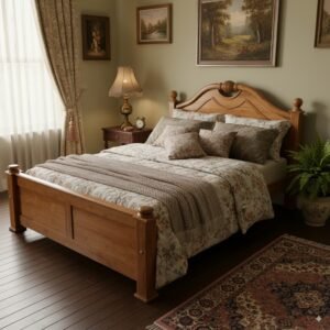 Nilambur Forest Teak Classic Royal Ball Cot