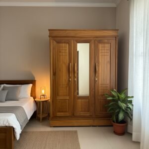 Teak Three Door Almirah 5 Feet