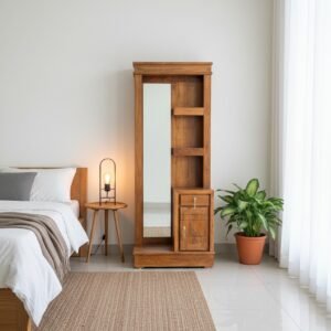 Teak Dressing Table with a Full Mirror